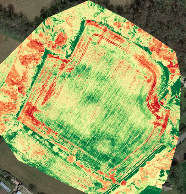 Plant health VARI analysis